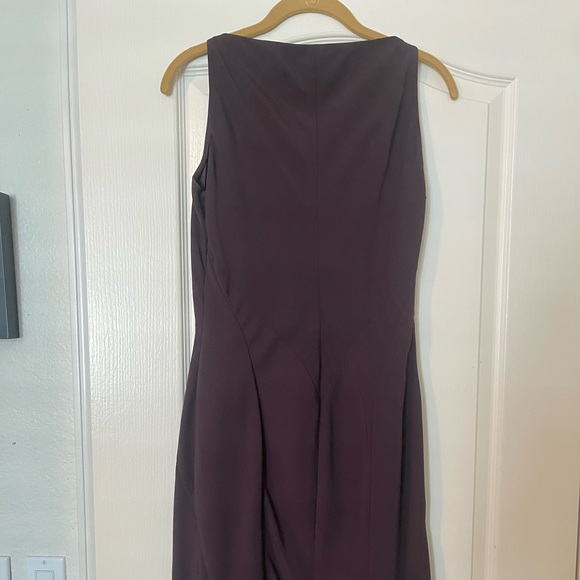 Narcisso Rodriguez • Boat Neck • Sleeveless • Bodycon • Dark Purple Dress - Picture 7 of 12